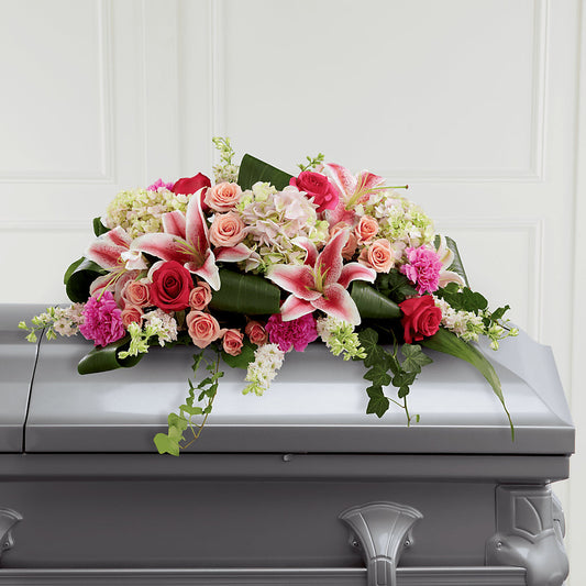 Splendid Grace Casket Spray –  Batavia Stage Coach Florist, Batavia NY