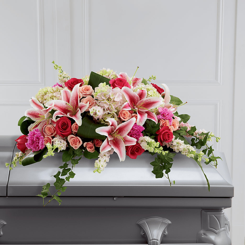 Splendid Grace Casket Spray –  Batavia Stage Coach Florist, Batavia NY