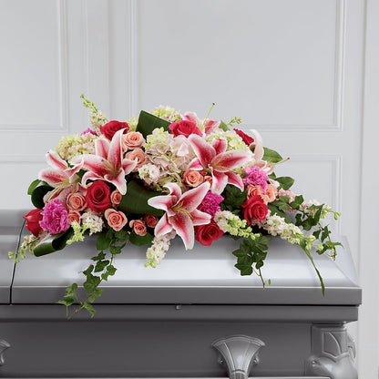 Splendid Grace Casket Spray –  Batavia Stage Coach Florist, Batavia NY