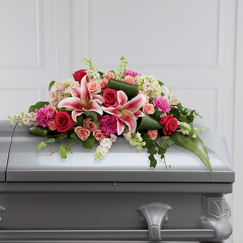 Splendid Grace Casket Spray –  Batavia Stage Coach Florist, Batavia NY