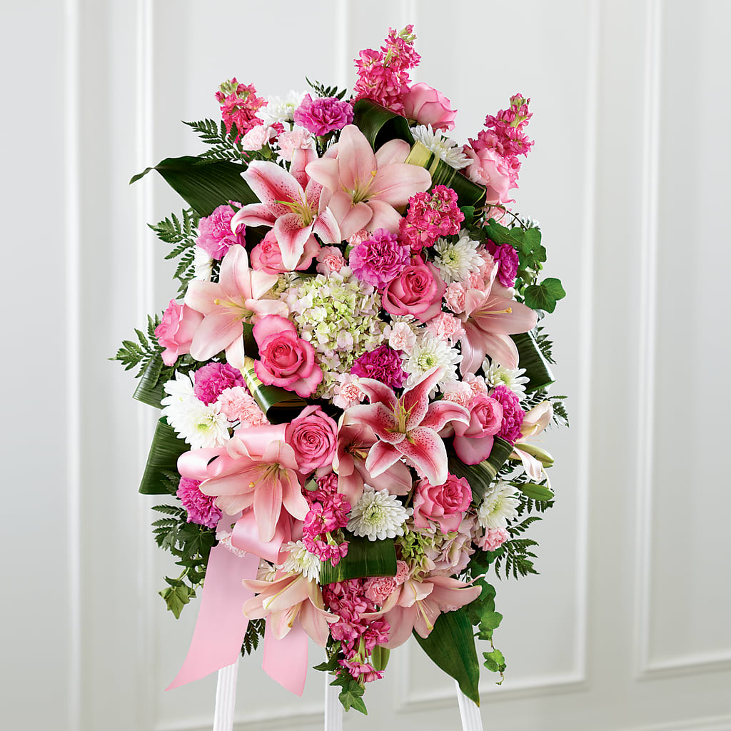 Comforting Standing Spray –  Batavia Stage Coach Florist, Batavia NY