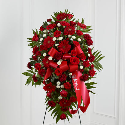 Treasured Memories Standing Spray –  Batavia Stage Coach Florist, Batavia NY