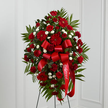 Treasured Memories Standing Spray –  Batavia Stage Coach Florist, Batavia NY