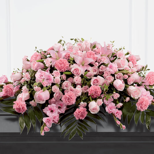 Garden of Comfort Casket Spray (Standard) –  Batavia Stage Coach Florist, Batavia NY
