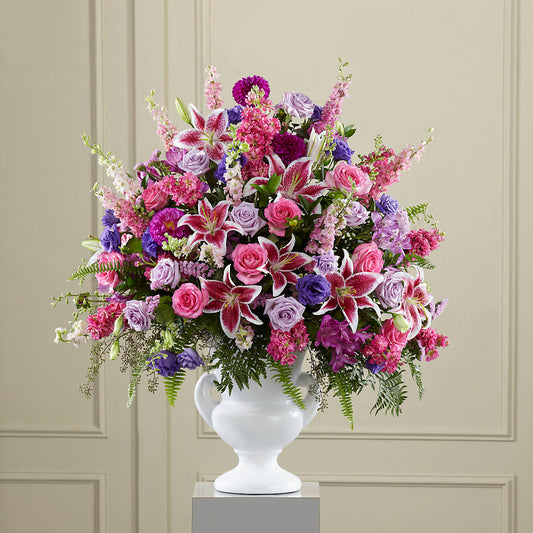 Peaceful Tribute Arrangement –  Batavia Stage Coach Florist, Batavia NY