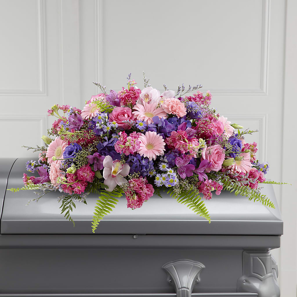 Glorious Garden Casket Spray –  Batavia Stage Coach Florist, Batavia NY