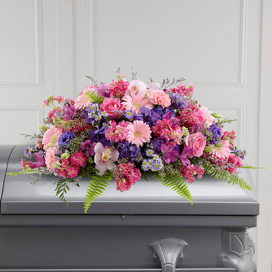 Glorious Garden Casket Spray –  Batavia Stage Coach Florist, Batavia NY
