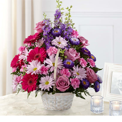 Pastel Peace Basket –  Batavia Stage Coach Florist, Batavia NY