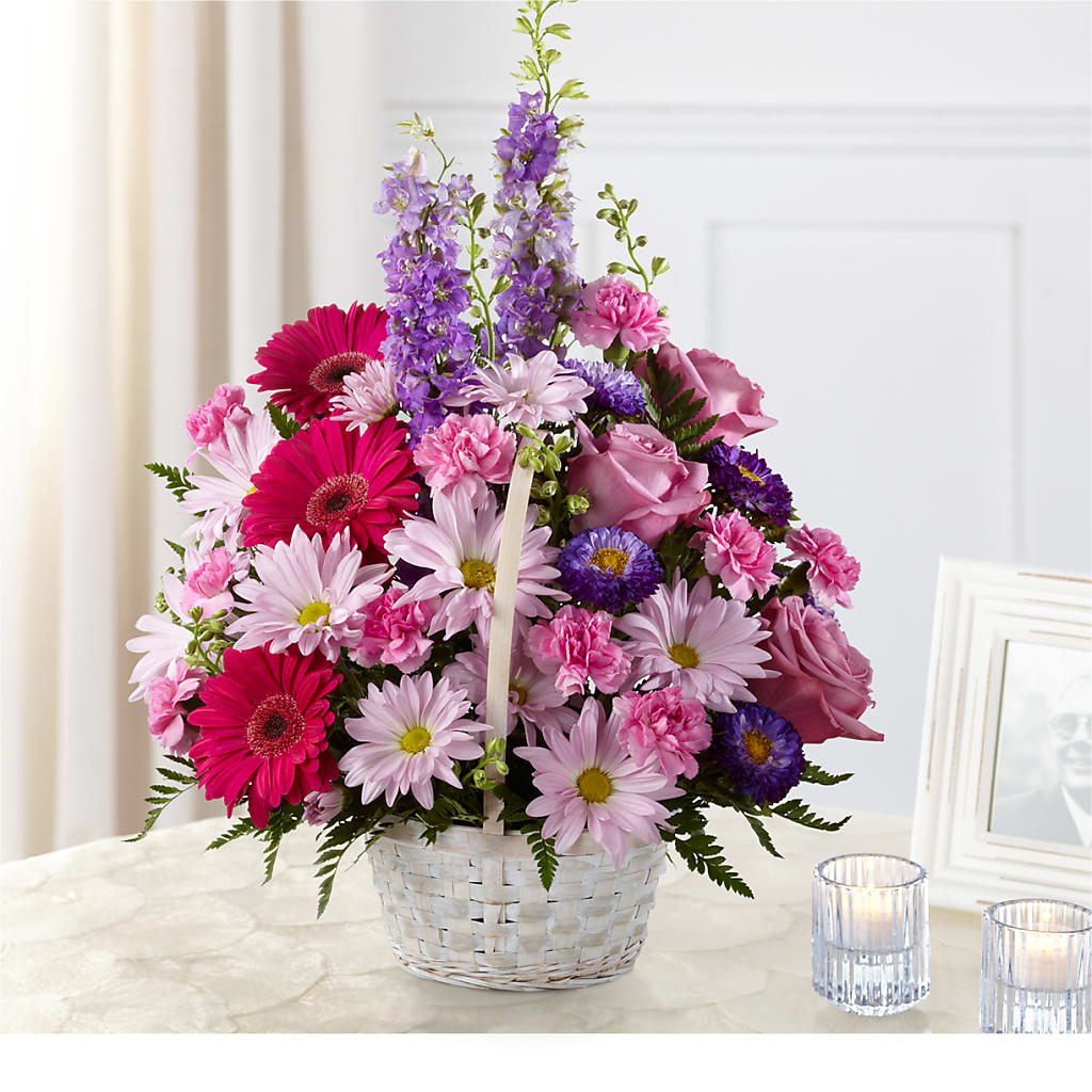 Pastel Peace Basket –  Batavia Stage Coach Florist, Batavia NY
