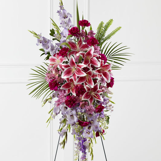 Tender Touch Standing Spray –  Batavia Stage Coach Florist, Batavia NY