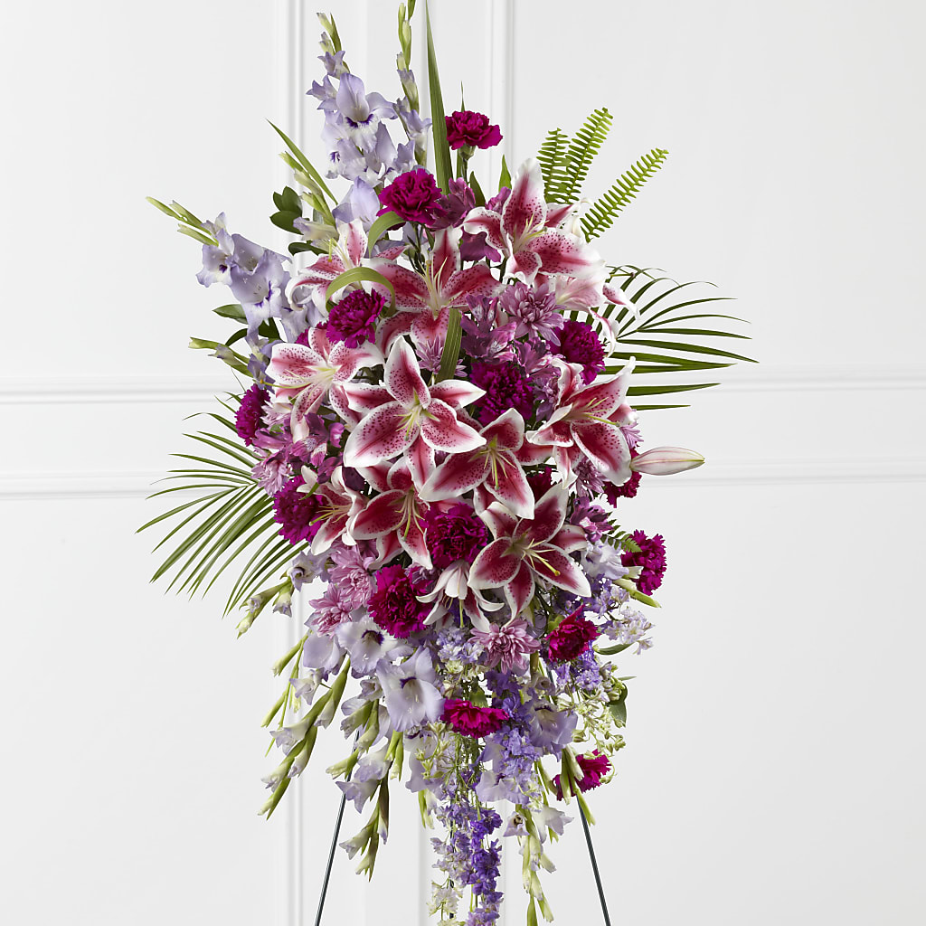Tender Touch Standing Spray –  Batavia Stage Coach Florist, Batavia NY