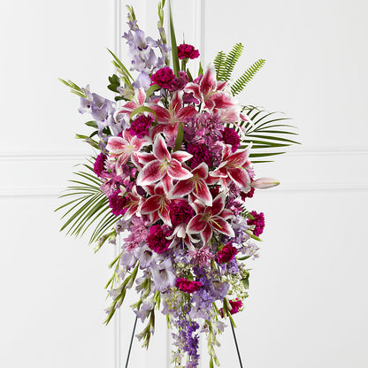 Tender Touch Standing Spray –  Batavia Stage Coach Florist, Batavia NY