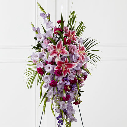 Tender Touch Standing Spray –  Batavia Stage Coach Florist, Batavia NY