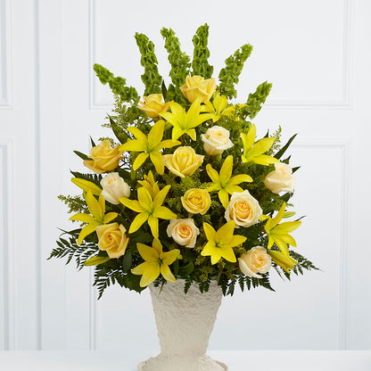 Golden Memories Arrangement –  Batavia Stage Coach Florist, Batavia NY