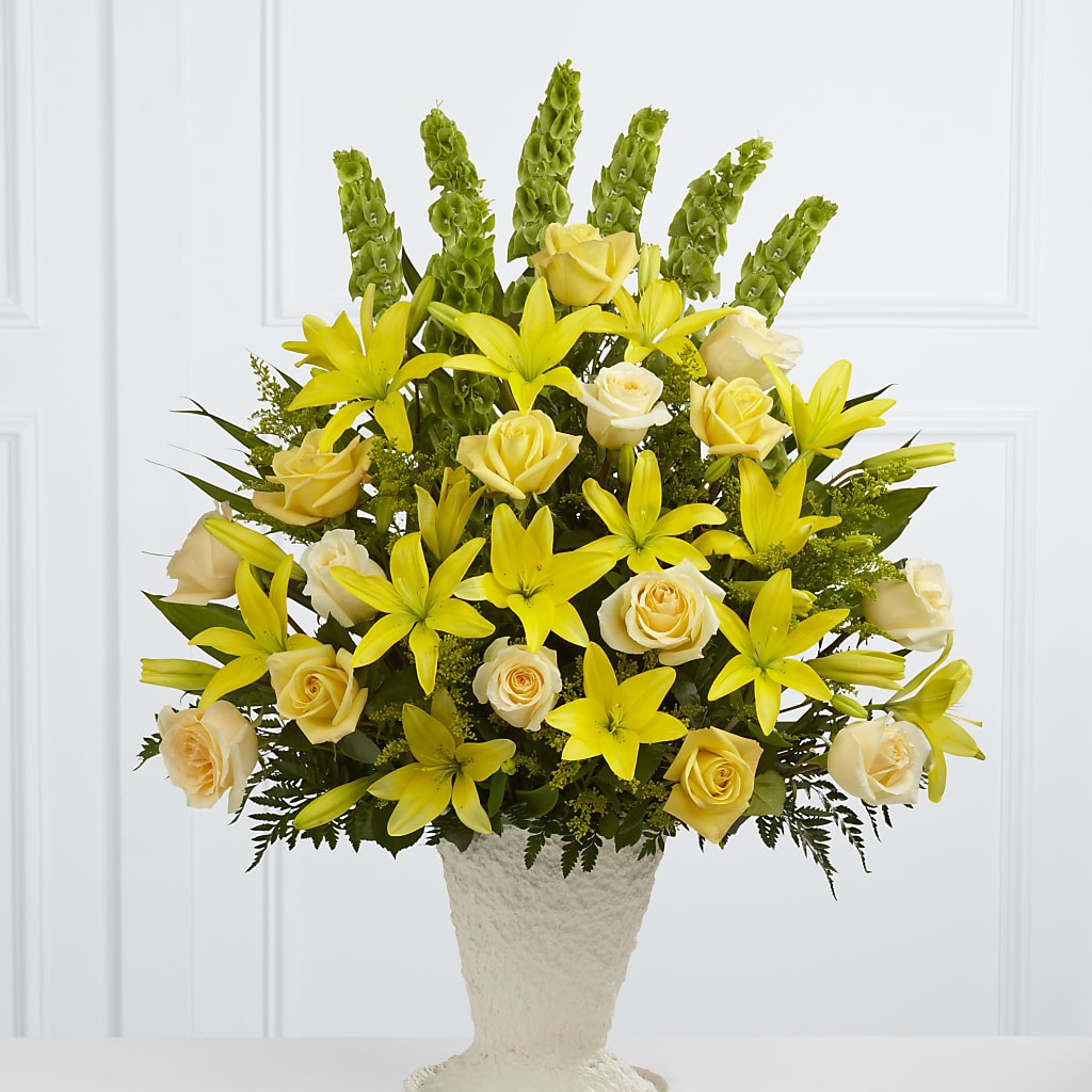 Golden Memories Arrangement –  Batavia Stage Coach Florist, Batavia NY