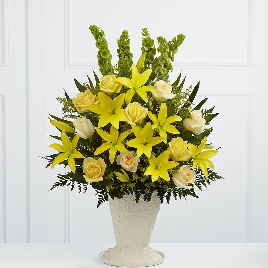 Golden Memories Arrangement –  Batavia Stage Coach Florist, Batavia NY