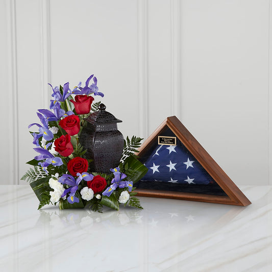 Patriotic Tribute Arrangement –  Batavia Stage Coach Florist, Batavia NY