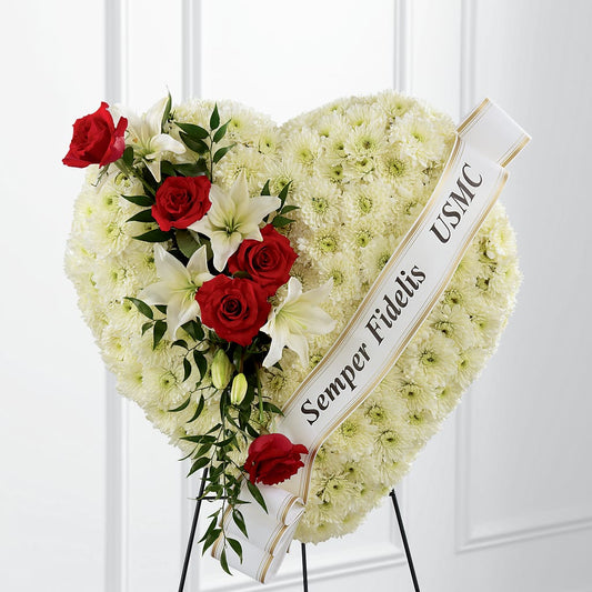 Heartfelt Hero Standing Heart –  Batavia Stage Coach Florist, Batavia NY
