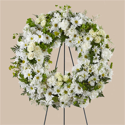 Faithful Wishes Wreath –  Batavia Stage Coach Florist, Batavia NY