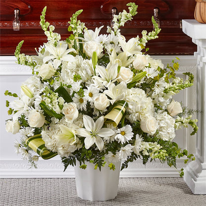 Thoughts of Tranquility Floor Basket –  Batavia Stage Coach Florist, Batavia NY