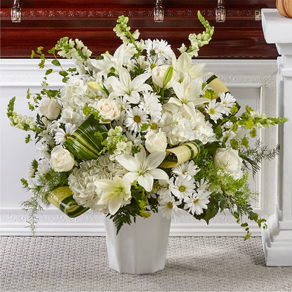 Thoughts of Tranquility Floor Basket –  Batavia Stage Coach Florist, Batavia NY