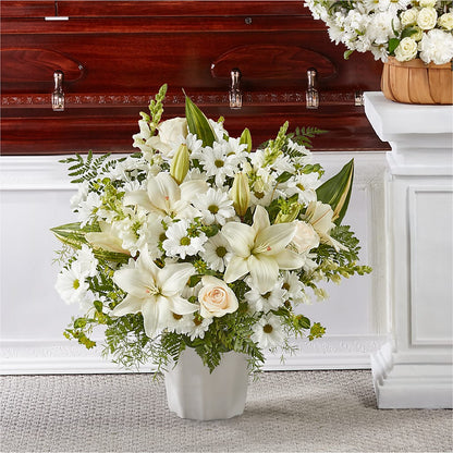 Thoughts of Tranquility Floor Basket –  Batavia Stage Coach Florist, Batavia NY