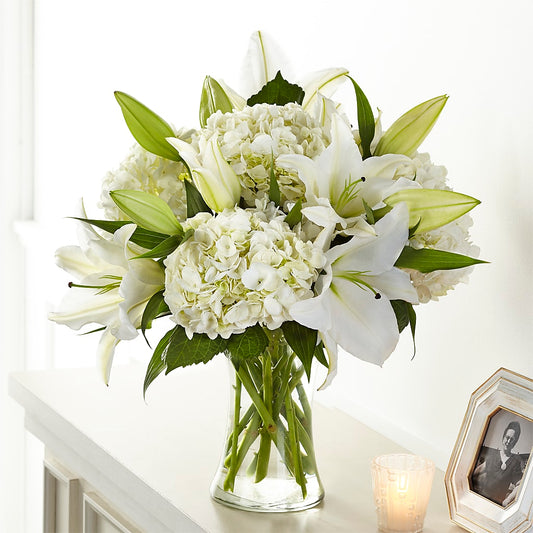 Compassionate Lily Bouquet –  Batavia Stage Coach Florist, Batavia NY