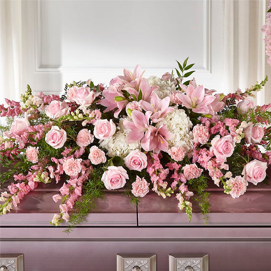 Life & Remembrance Casket Spray –  Batavia Stage Coach Florist, Batavia NY