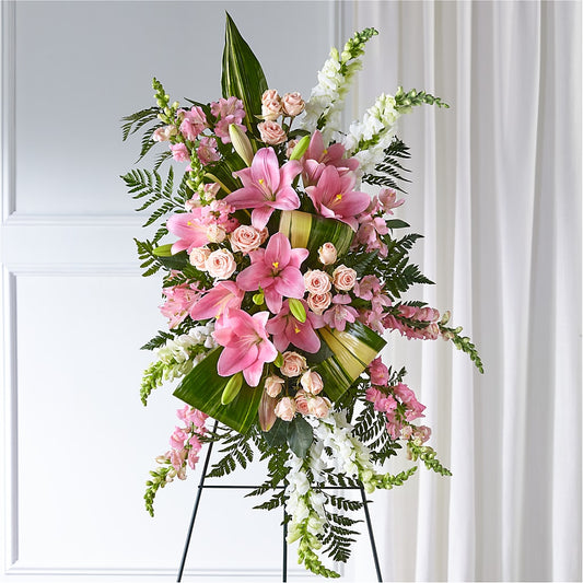 Elegant Embrace Standing Spray –  Batavia Stage Coach Florist, Batavia NY