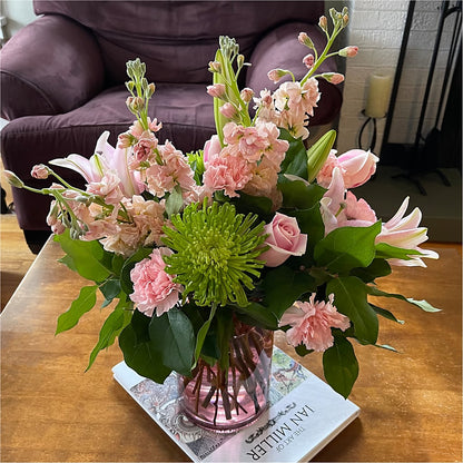 Pretty in Pink Bouquet –  Batavia Stage Coach Florist, Batavia NY