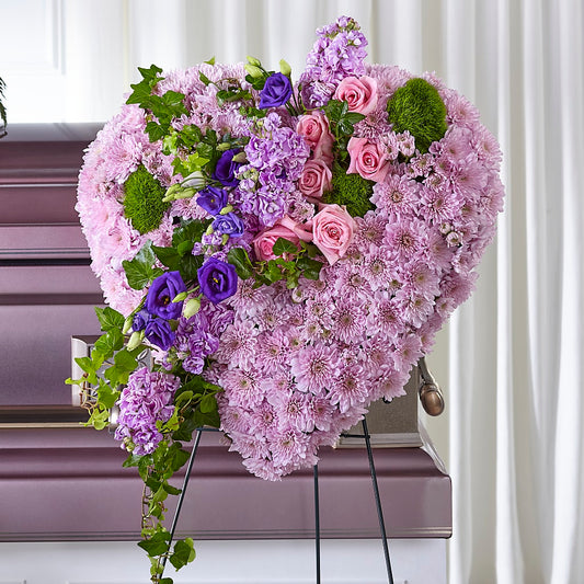 Treasured Love Standing Heart –  Batavia Stage Coach Florist, Batavia NY