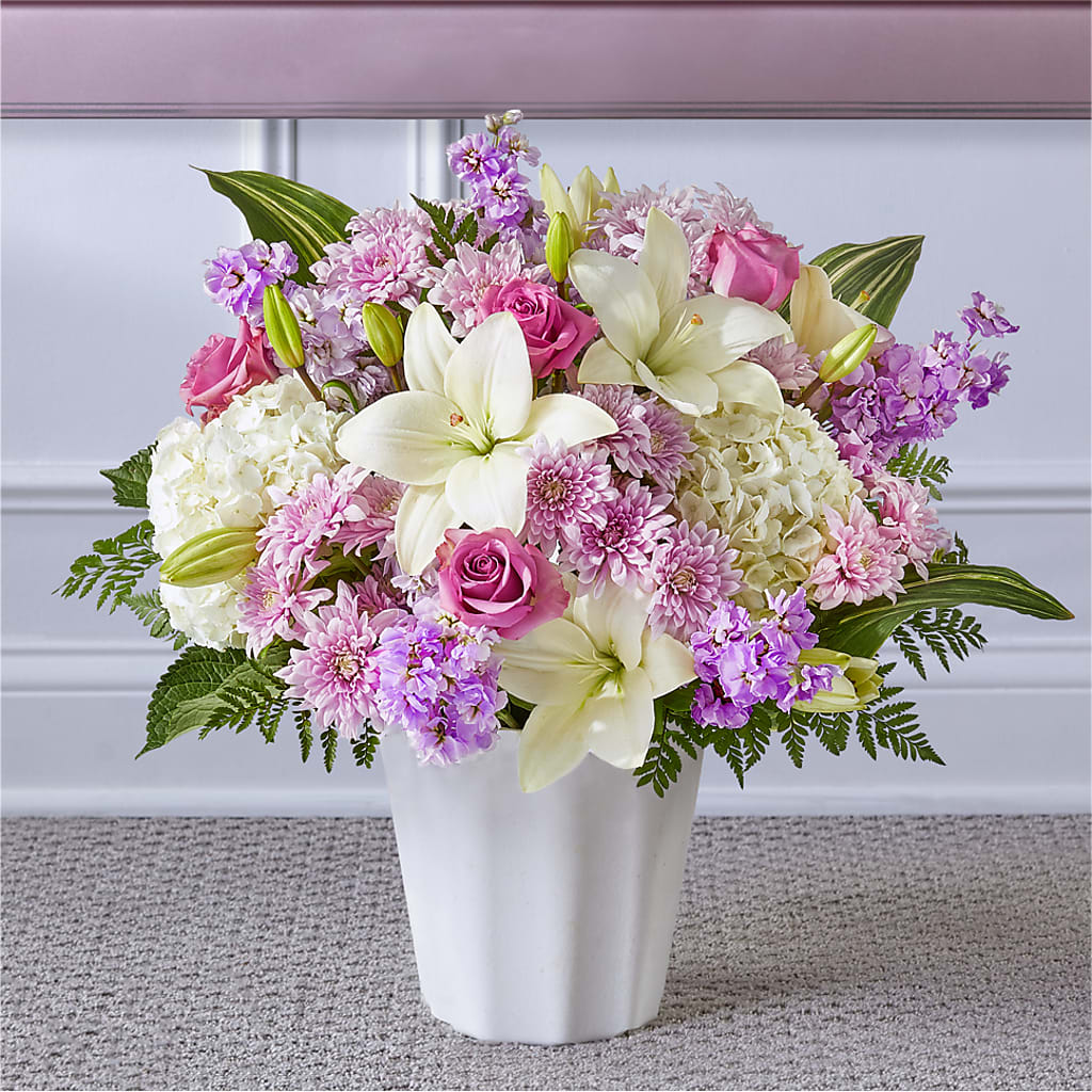Heaven Sent Floor Basket –  Batavia Stage Coach Florist, Batavia NY