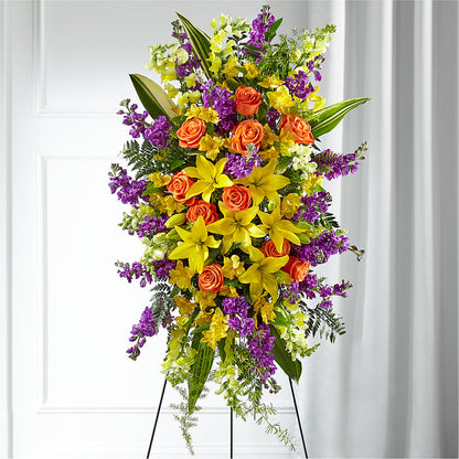 Thoughtful Prayers Standing Spray –  Batavia Stage Coach Florist, Batavia NY