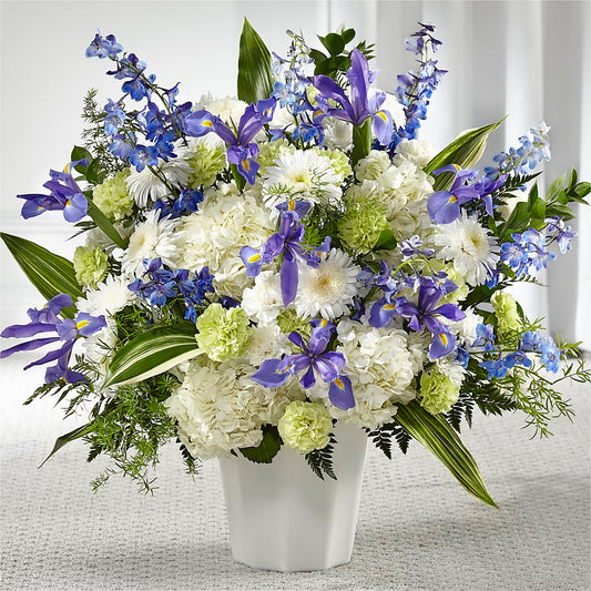 Soft Serenity Floor Basket –  Batavia Stage Coach Florist, Batavia NY