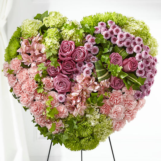 Heartwarming Standing Heart –  Batavia Stage Coach Florist, Batavia NY