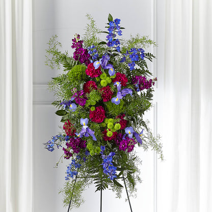 Heavenly Skies Standing Spray –  Batavia Stage Coach Florist, Batavia NY