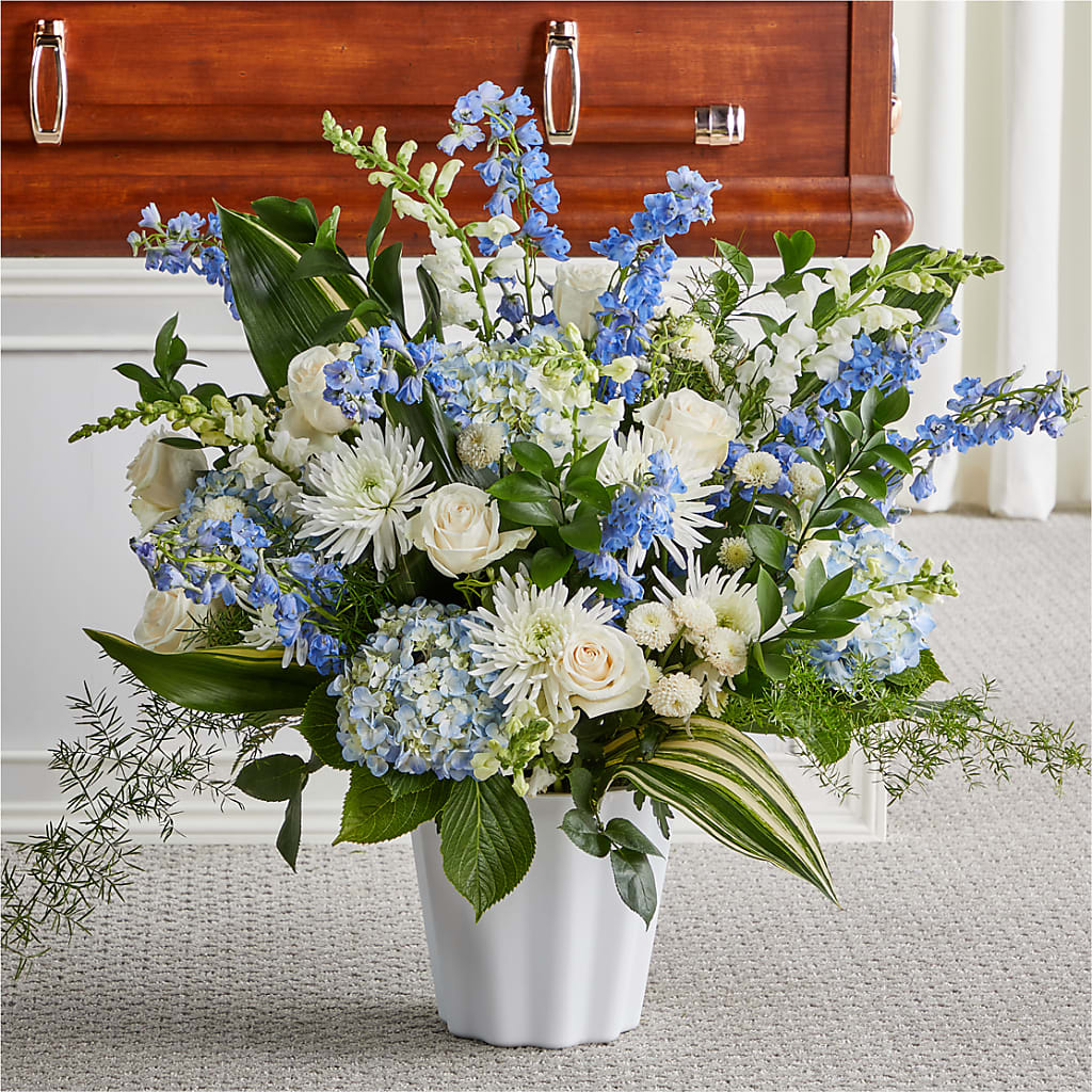 Everlasting Memories Floor Basket –  Batavia Stage Coach Florist, Batavia NY