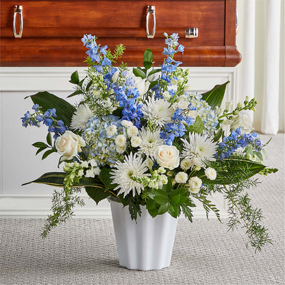 Everlasting Memories Floor Basket –  Batavia Stage Coach Florist, Batavia NY