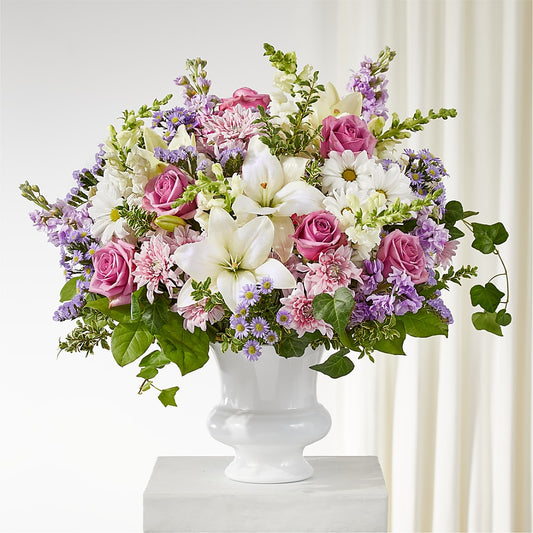 Remarkable Life Urn Arrangement –  Batavia Stage Coach Florist, Batavia NY