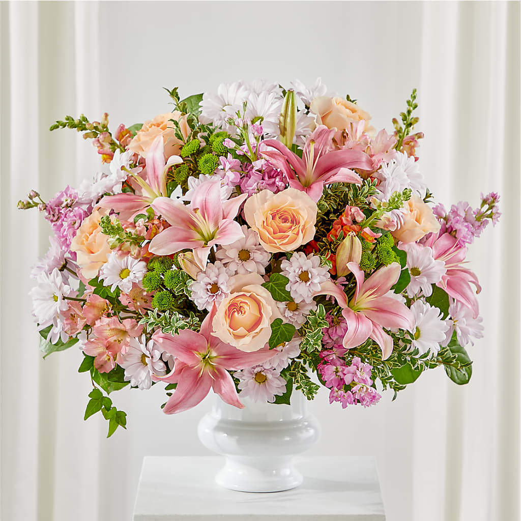 Heartfelt Gesture Urn Arrangement –  Batavia Stage Coach Florist, Batavia NY