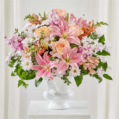 Heartfelt Gesture Urn Arrangement –  Batavia Stage Coach Florist, Batavia NY