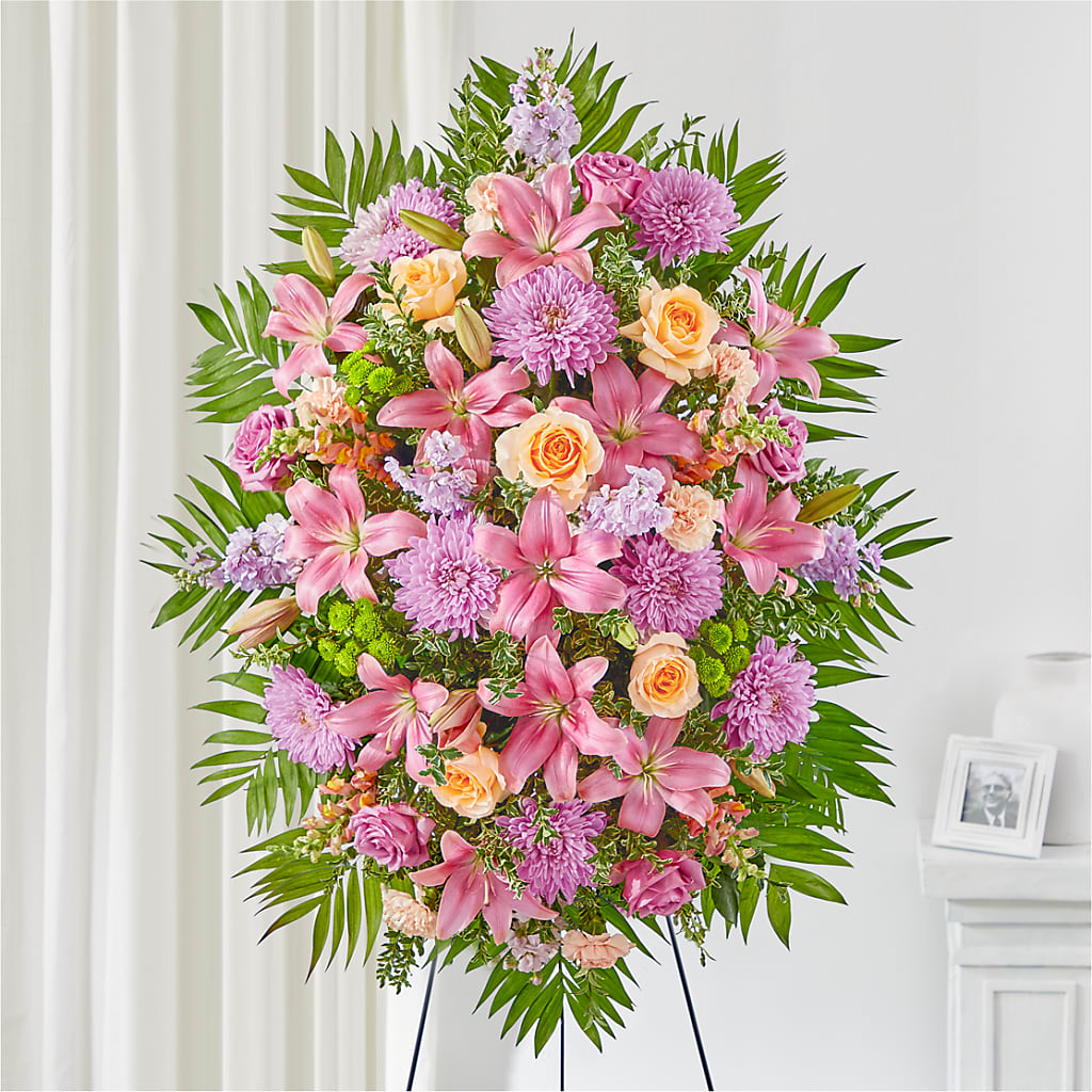 Love & Light Standing Spray –  Batavia Stage Coach Florist, Batavia NY