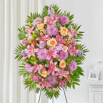 Love & Light Standing Spray –  Batavia Stage Coach Florist, Batavia NY