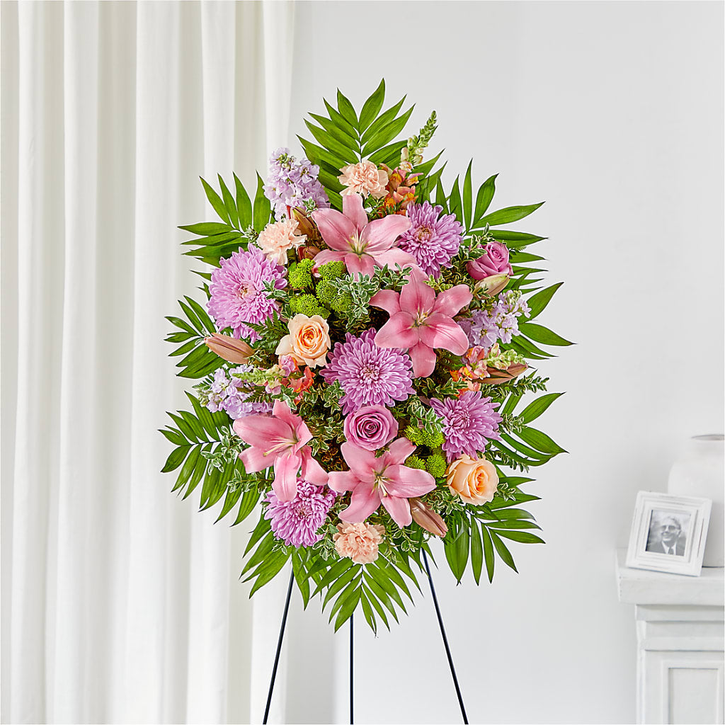 Love & Light Standing Spray –  Batavia Stage Coach Florist, Batavia NY
