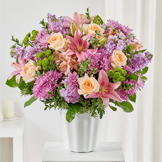 Supportive Embrace Tabletop Basket –  Batavia Stage Coach Florist, Batavia NY