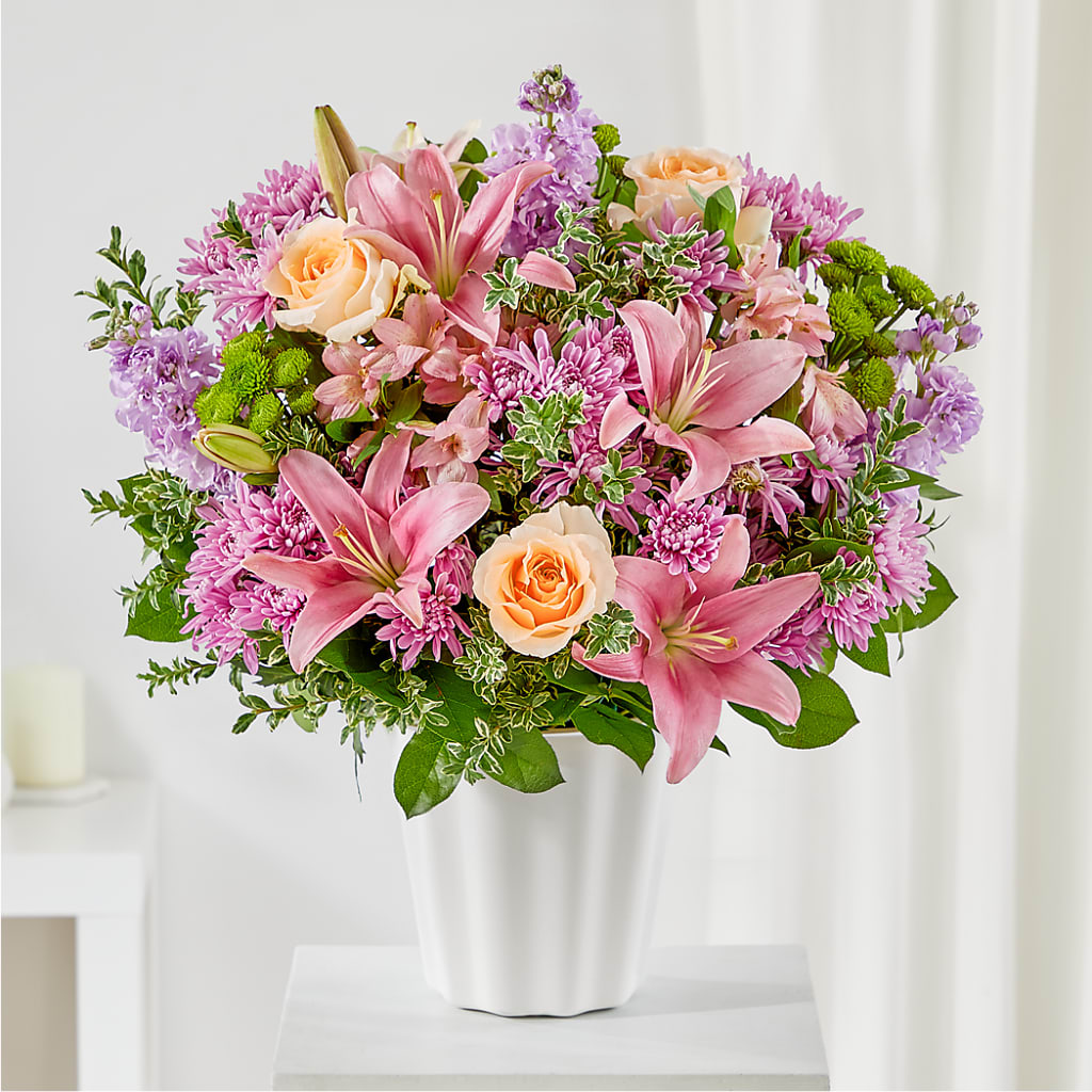 Supportive Embrace Tabletop Basket –  Batavia Stage Coach Florist, Batavia NY