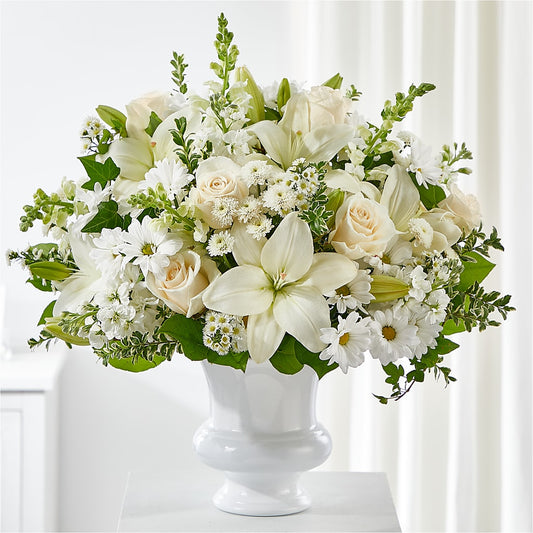 Uplifting Urn Arrangement –  Batavia Stage Coach Florist, Batavia NY