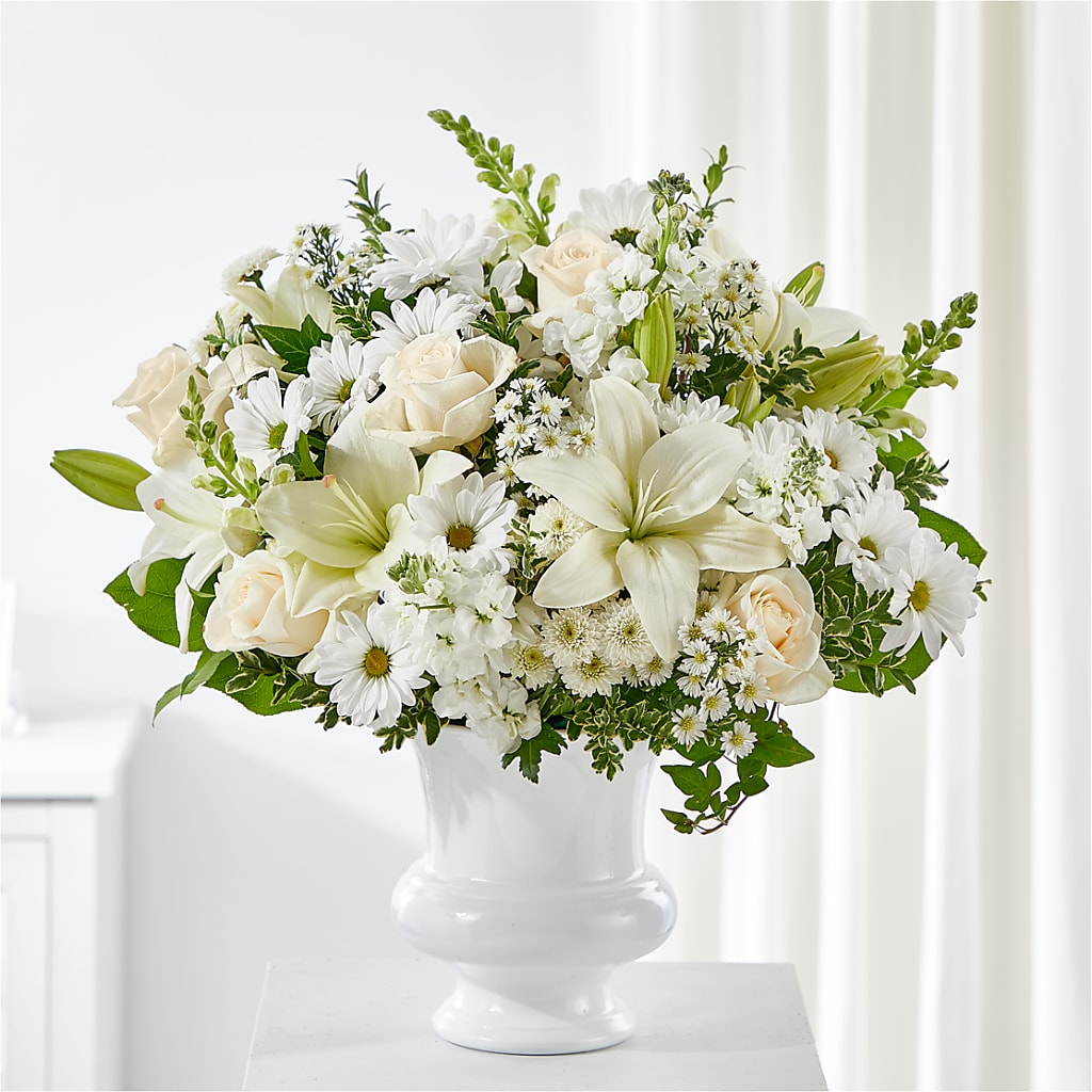Uplifting Urn Arrangement –  Batavia Stage Coach Florist, Batavia NY