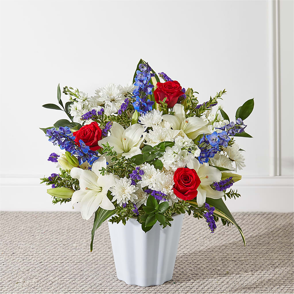 Consoled Floor Basket –  Batavia Stage Coach Florist, Batavia NY