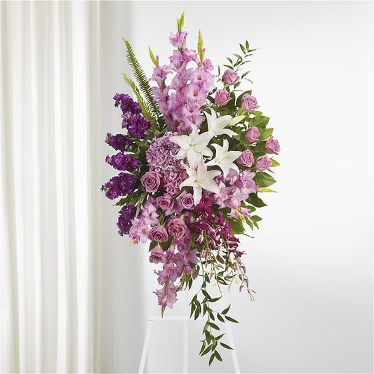 Never Alone Standing Spray –  Batavia Stage Coach Florist, Batavia NY